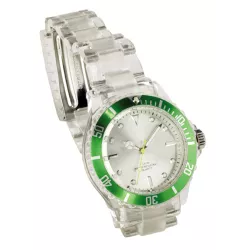 Reloj pulsera deportivo, transparente, waterproof 