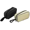 Neceser extra poliester negro/beige