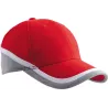 Gorra algodón tricolor cierre metálico