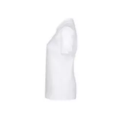 Polo Mujer Blanco "keya" 100% Algodón Ring Spun, Pique 180 g/ m2