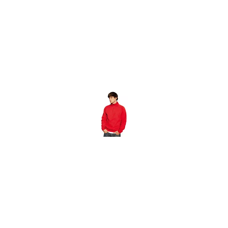 Sudadera con Cremallera Corta Blanco