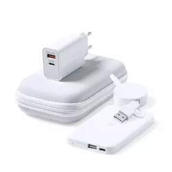 Set Power Bank 3 Accesorios. Power Bank Inalámbrico 5W, 4000 mAh, 1 Salida USB y 1 Tipo C, Entrada T