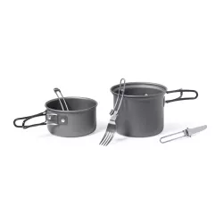 Set Menaje Camping Acero Inox/ Aluminio