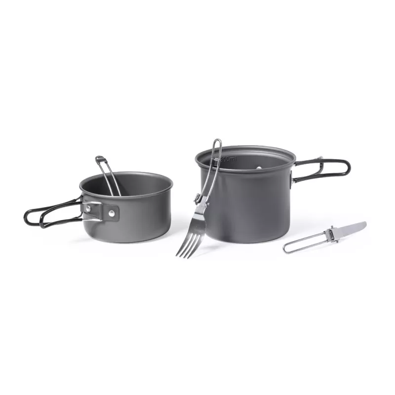 Set Menaje Camping Acero Inox/ Aluminio