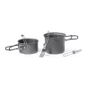 Set Menaje Camping Acero Inox/ Aluminio