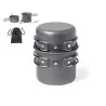 Set Menaje Camping Acero Inox/ Aluminio