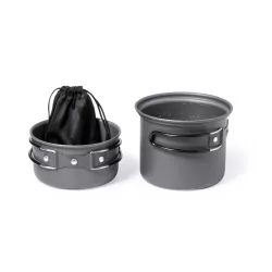 Set Menaje Camping Acero Inox/ Aluminio