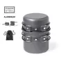 Set Menaje Camping Acero Inox/ Aluminio