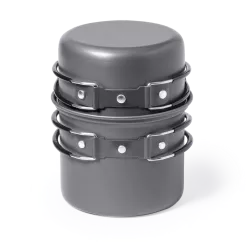 Set Menaje Camping Acero Inox/ Aluminio