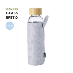 Bidón Cristal/ Bambú  500 ml 