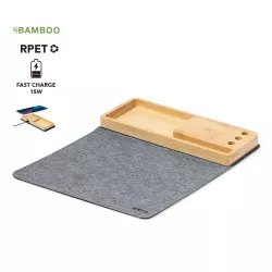 Alfombrilla Multifunción Poliéster 300D RPET/ Antelina/ Bambú