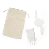 Set Cargadores Caña de Trigo/ ABS. Cargador USB Carga Rápida, 1 Salida USB y 1 Salida Tipo C