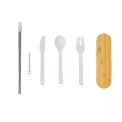 Set Cubiertos PP/ Bambú