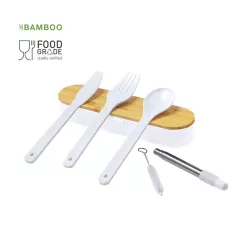 Set Cubiertos PP/ Bambú