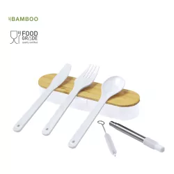 Set Cubiertos PP/ Bambú