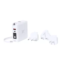 Adaptador Viaje Multifunción Cargador Inalámbrico 15W. Magnético. Power Bank 10000 mAh