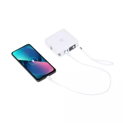 Adaptador Viaje Multifunción Cargador Inalámbrico 15W. Magnético. Power Bank 10000 mAh