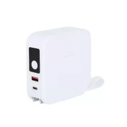 Adaptador Viaje Multifunción Cargador Inalámbrico 15W. Magnético. Power Bank 10000 mAh