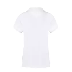 Polo Mujer Blanco 100% Algodón Ring Spun, Pique 220 g/ m2
