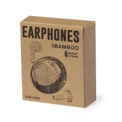 Auriculares Caña de Trigo/ ABS/ Bambú