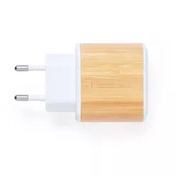 Cargador USB Caña de Trigo/ ABS/ Bambú
