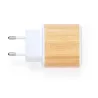 Cargador USB Caña de Trigo/ ABS/ Bambú