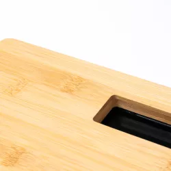 Báscula de baño de bambú