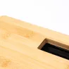 Báscula de baño de bambú
