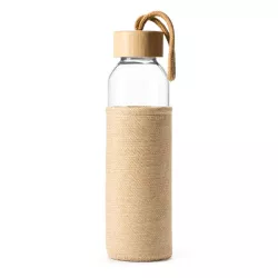 Botella de cristal con funda de yute  500 ml