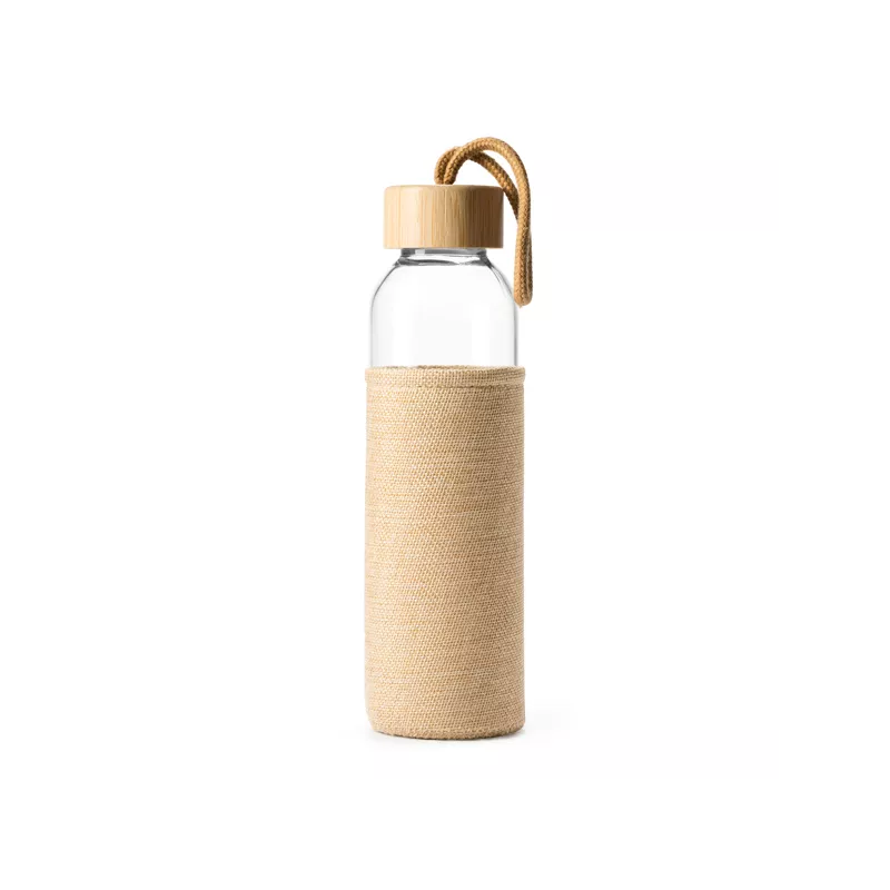 Botella de cristal con funda de yute  500 ml