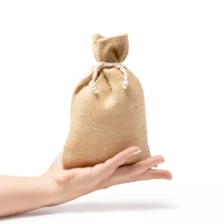 Bolsa de yute estilo saco