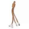 Cable Cargador 5 en 1 en corcho y fibra de trigo