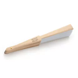Abanico con varillas de madera y tela RPET
