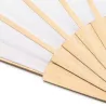 Abanico con varillas de madera y tela RPET