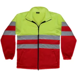 Forro Polar Alta Visibilidad Airport Amarillo Fluor/Rojo