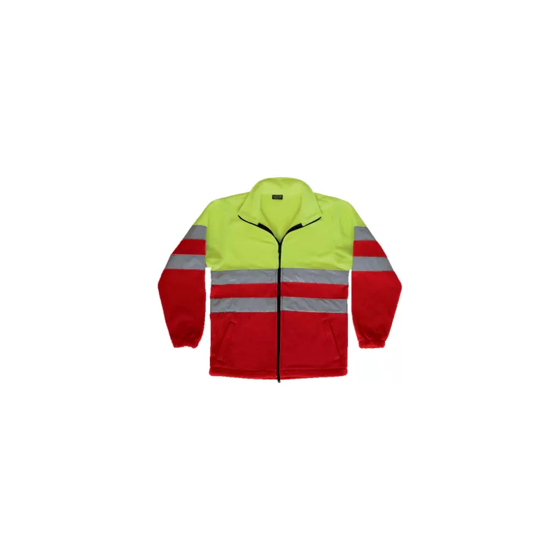 Forro Polar Alta Visibilidad Airport Amarillo Fluor/Rojo