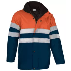 Parka Alta Visibilidad Traffic Naranja Flúor/Azul Marino