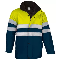 Parka Alta Visibilidad Traffic Amarillo Flúor/Azul Marino