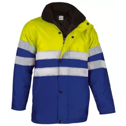 Parka Alta Visibilidad Traffic Amarillo Flúor/Azulina