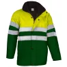Parka Alta Visibilidad Traffic Amarillo Flúor/Verde Botella