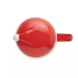 Taza cerámica con tapa 370 ml