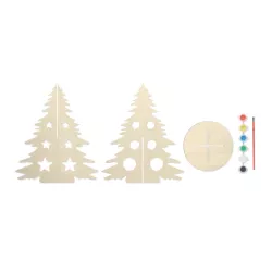 Árbol de Navidad de madera DIY