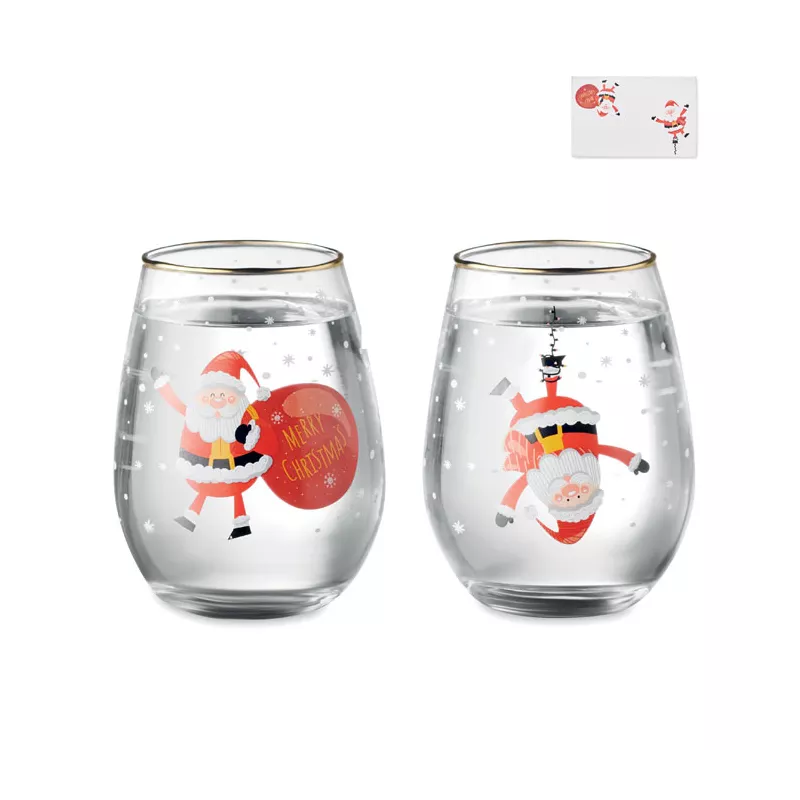 Set de 2 vasos de Navidad 330ml