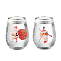 Set de 2 vasos de Navidad 330ml