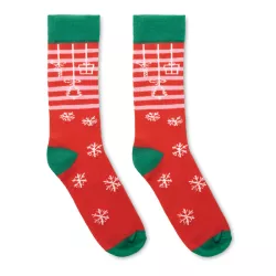 Par de calcetines de Navidad Adulto