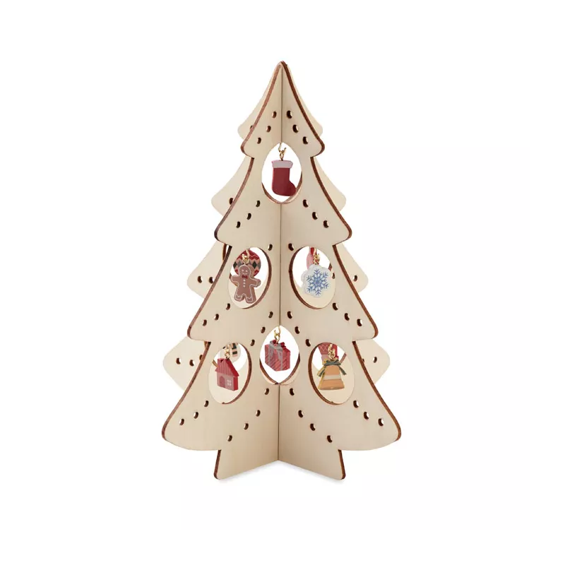 Decoración madera árbol Navidad