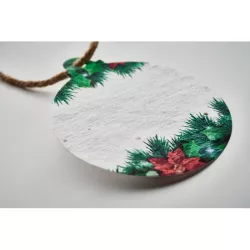 Adorno navideño papel semillas