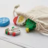 Juego  4 gomas forma Navidad