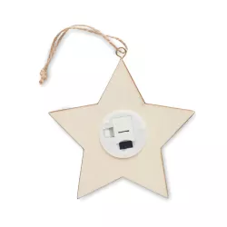 Estrella de MDF con luz
