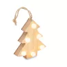 Árbol de madera con luces